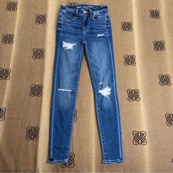American Eagle Outfitters Denim - American Eagle NWT! Next Level Stretch Blue Wash Hi-Rise Jegging Jeans Size 00